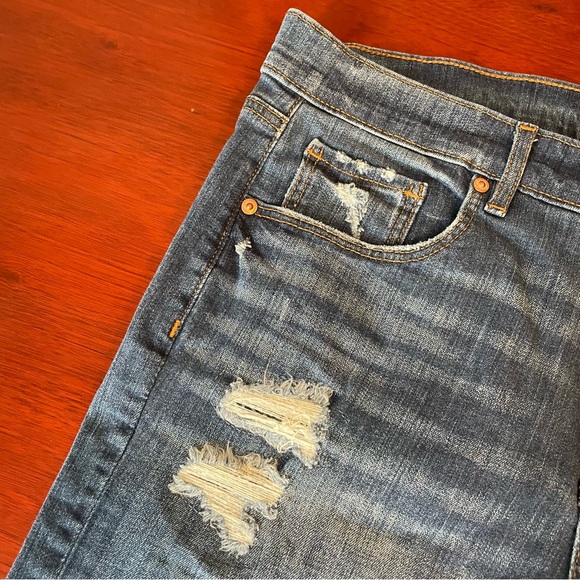 LOFT Distressed Modern Skinny Jeans, EUC - Picture 5 of 6